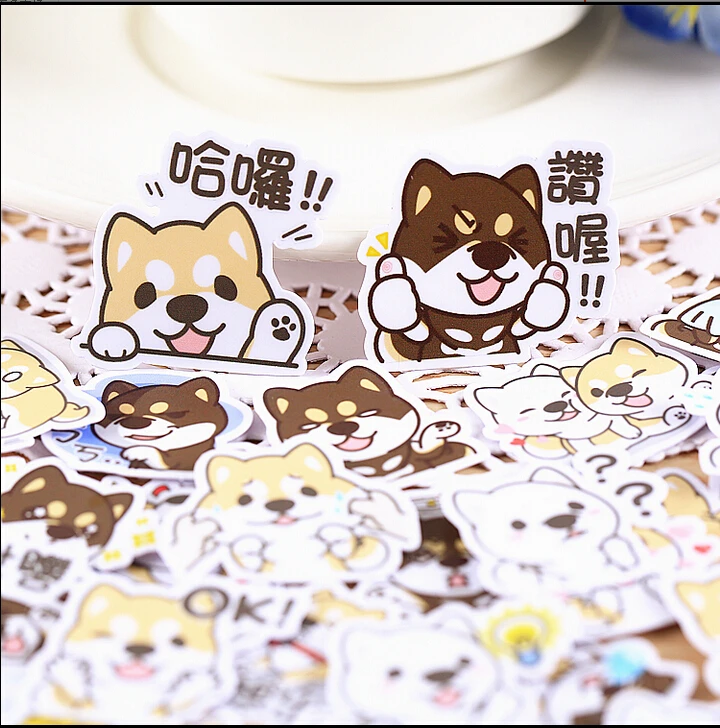 

40pcs Creative Cute Self-made Meng Keji Dog Sticker Scrapbooking Stickers /decorative Sticker /DIY Craft Photo Albums