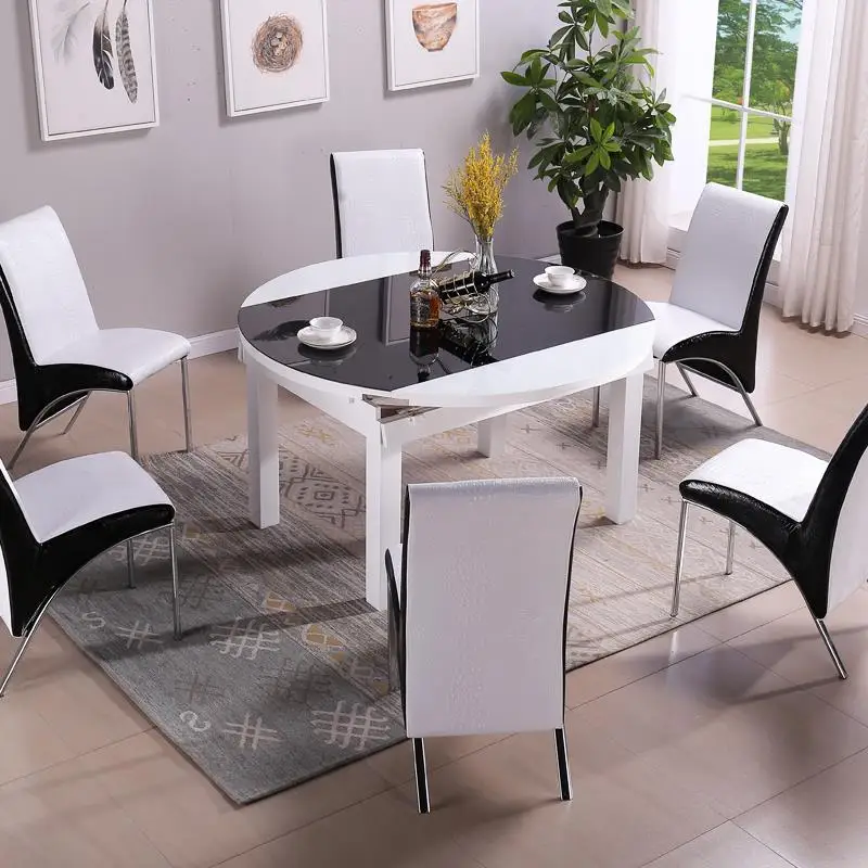 Pliante Meja Makan Room Tavolo Da Pranzo Piknik Masa Sandalye Wood Round Desk Comedor Bureau Mesa De Jantar Dining Table