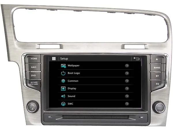 Flash Deal Car DVD GPS mutimedia system for VW Volkswagen  Golf7 MK7 2013 Radio Navi Bluetooth HD Multimedia System 3G WIFI DVR SWC DSP 1