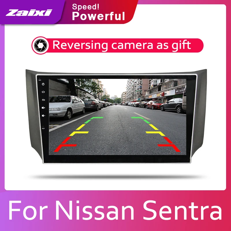 Sale ZaiXi Car Android System 1080P IPS LCD Screen For Nissan Sentra Sylphy 2013~2019 Car Radio Player GPS Navigation BT WiFi AUX 2