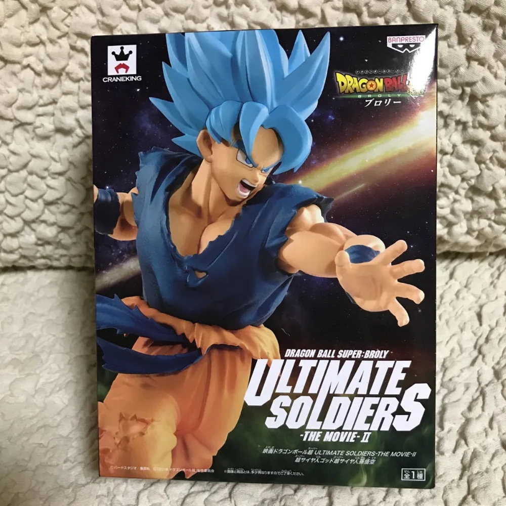 

WSTXBD Original Banpresto Dragon ball Super ULTIMATE SOLDIERS-THE MOVIE Blue Goku Action Figure Toys Figurals Dolls Brinquedos