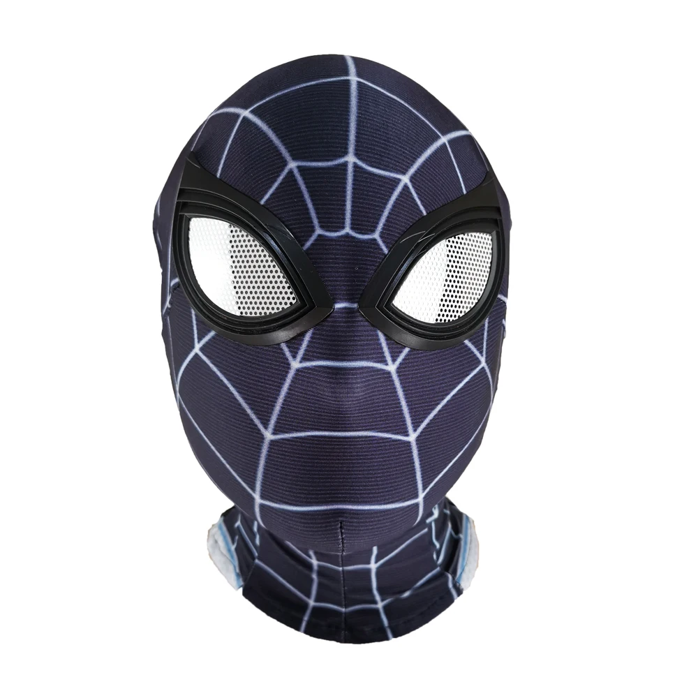 Маска героя Питера Паркера «в стихах паука вдали от дома», линзы для костюмированной вечеринки «Человек-паук», «супергерой», реквизит, маски из лайкры, материал ткани - Цвет: B style