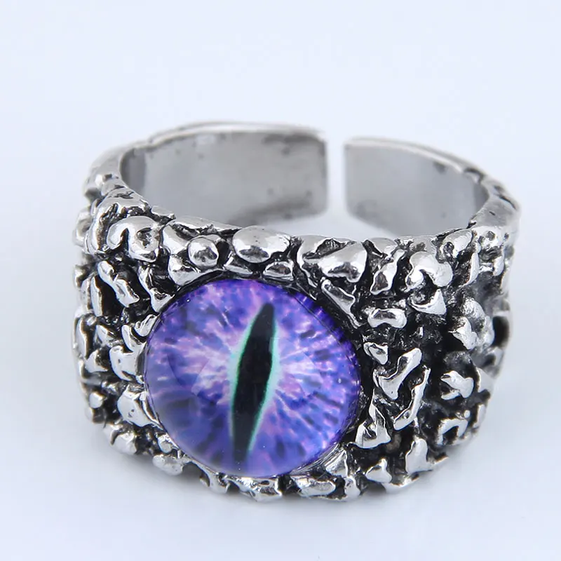 

European Fashion Punk Jewelry Personality Vintage Eyes Open Rings