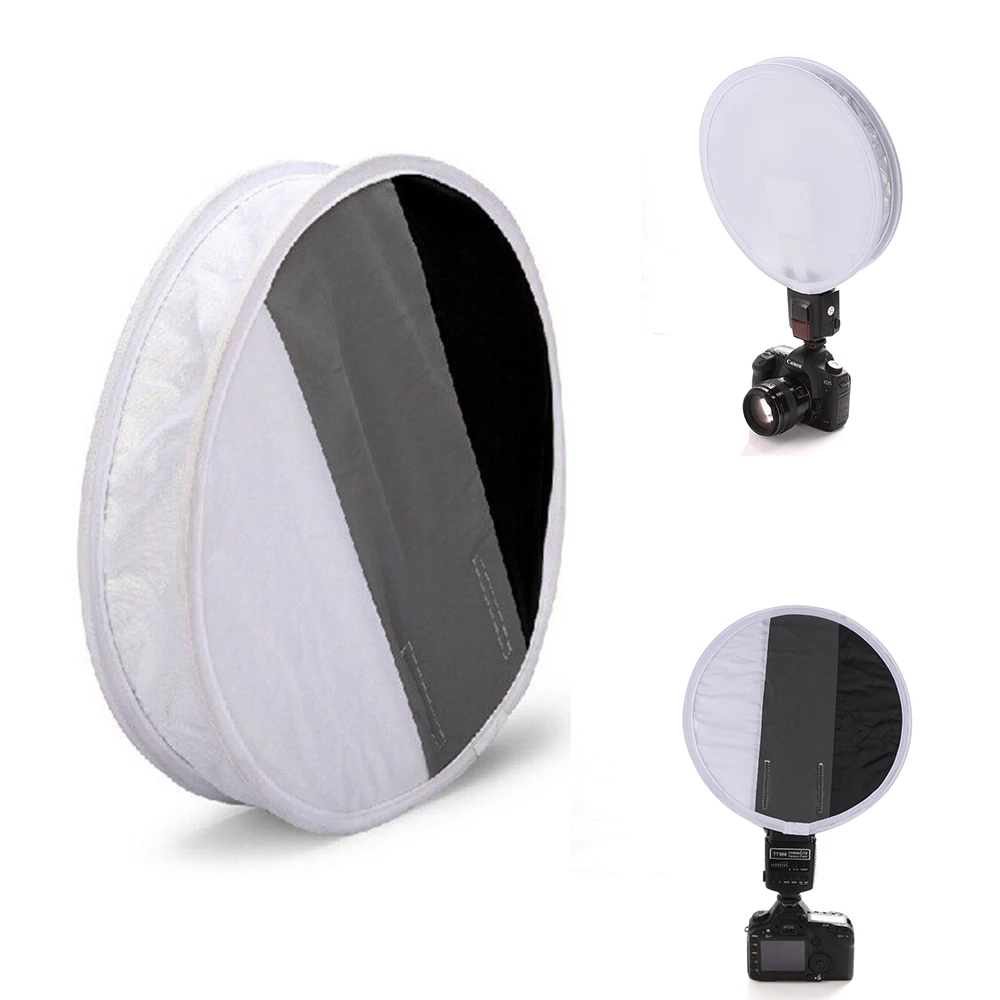 Buy Foldable 2in1 30cm Round Flash Diffuser Softbox