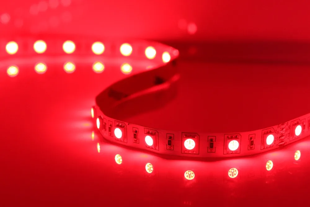 Гибсветильник Светодиодная лента RGB 5050 SMD 24 В постоянного тока 60 светодиодный