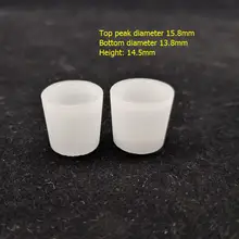 Замена трапециевидной формы слоеного кварца вставка блюдо Все Белый obaque, пиковый диаметр 15,8 мм