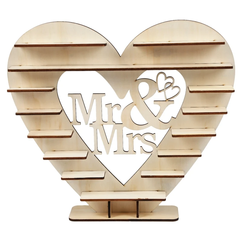 

Mr & Mrs Chocolate Heart Tree Wedding Display Stand Centrepiece