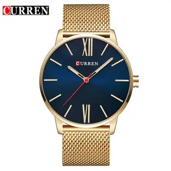 

Men's Fashion Casual Business Wristwatches Curren Watches Men Brand Luxury Full Steel Quartz Watch Male Clock Relogio Masculino