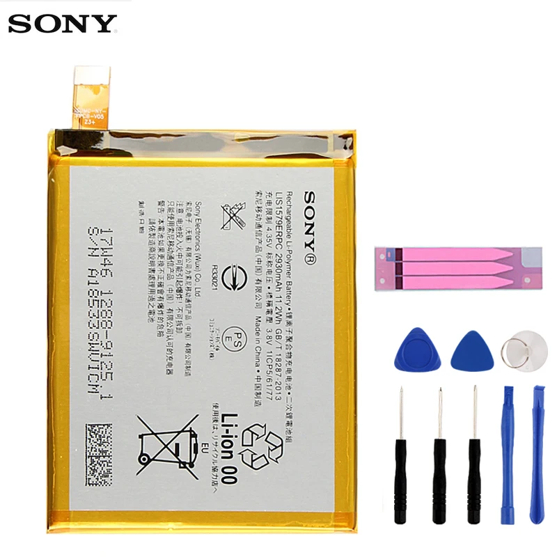 

Original Replacement Sony Battery For SONY Xperia C5 Ultra E5553 Z3+ Z4 LIS1579ERPC Genuine Mobile Phone Battery 2930mAh + Tools