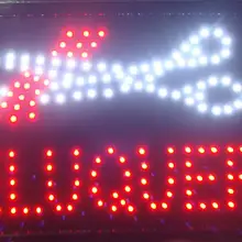 CHENXI Прямая поставка специально низкая мощность 10X19 дюймов semi-открытый Ultra Bright peluqueria парикмахер магазин светодио дный дисплей