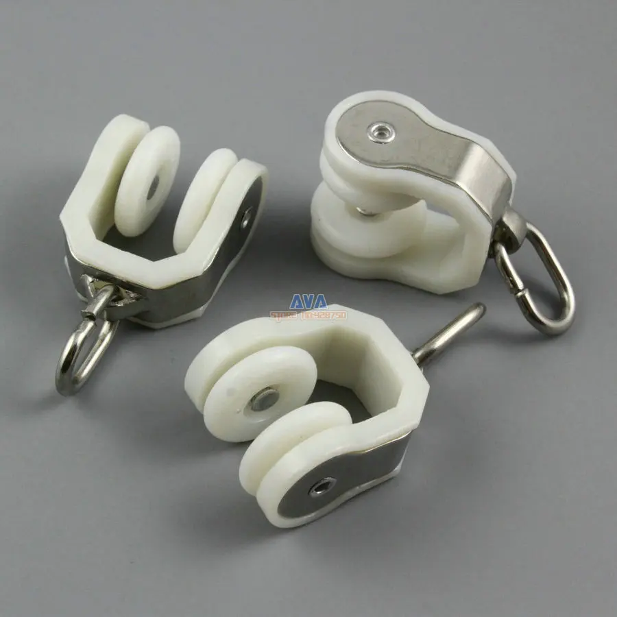 30 Pieces Curtain Track Roller Curtain Track Slide Gliders 20x40mm