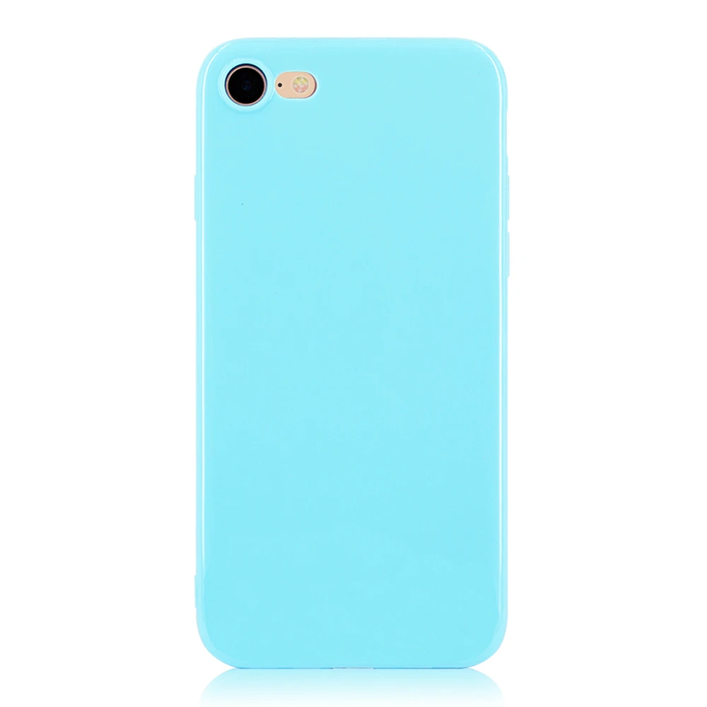 KIP71147SB_1_Smooth Pure Color Series Soft TPU Case for iPhone 7