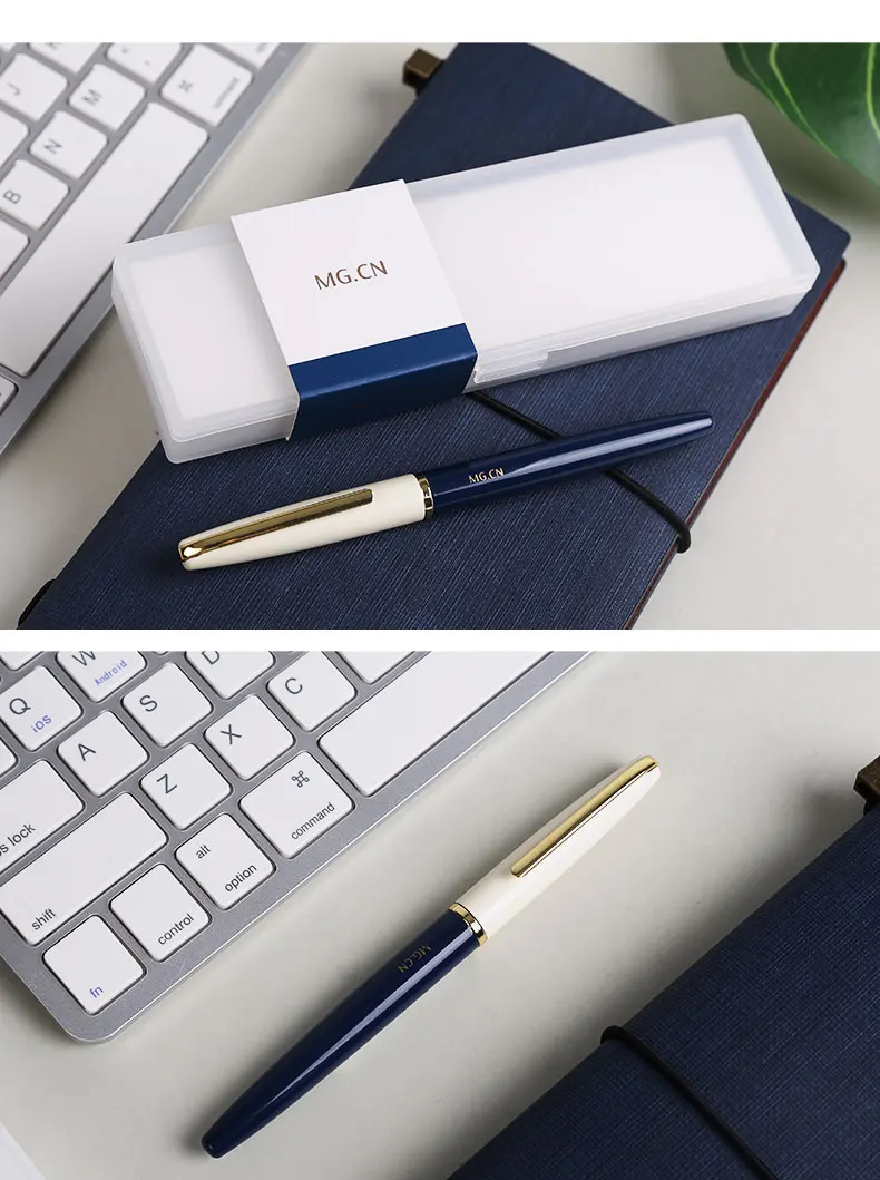 MG ARP48306 Luxury Metal Gel Pen with 0.5mm Black Ink Ballpoint Pens