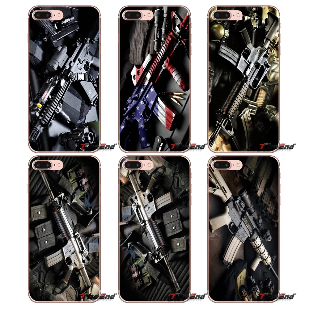 Rifles Guns Weapons bullet Pattern Case For Xiaomi Redmi 4 3 3S Pro Mi3 Mi4 Mi4i Mi4C Mi5 Mi5S Mi Max Note 2 | Мобильные телефоны и