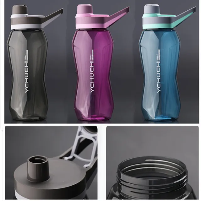 1000ml/1500ml Large Capacity Portable Sports Water Bottles Outdoor Camping Picnic Cycling Kettle Gym Fitness Shaker Water Bottle 3