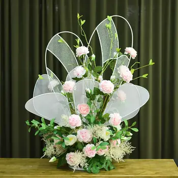 

Butterfly shape Display Flower Stand Road Lead Table Centerpieces Metal gold Stand Pillar for wedding event party decoration