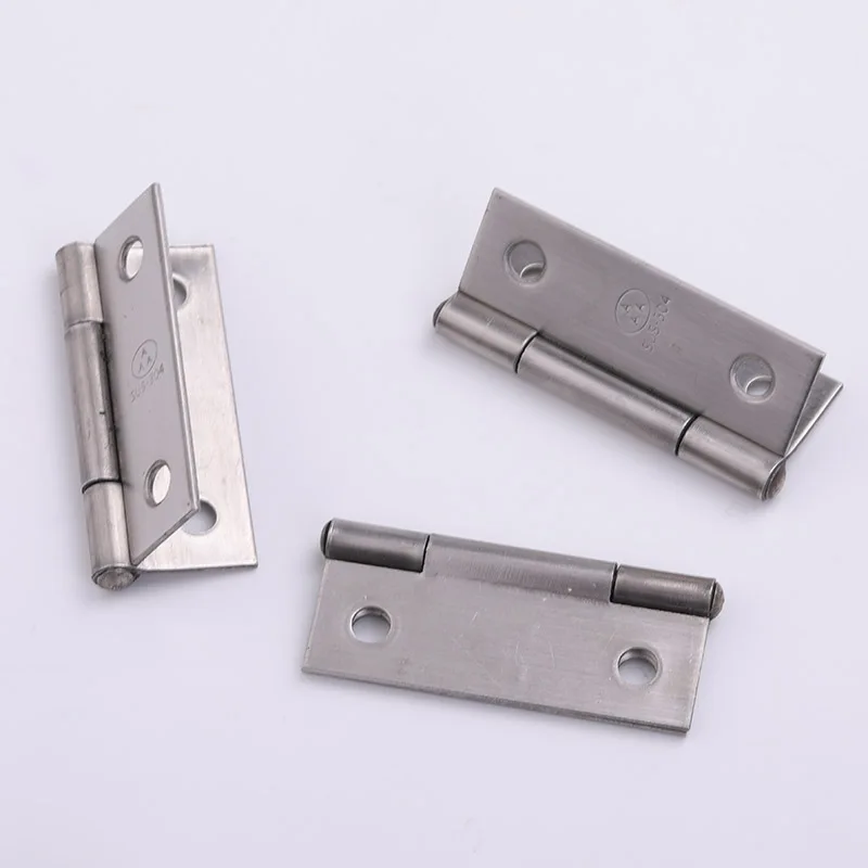 Furniture 4 Hole 2 Inch Stainless Steel Hinge / Furniture Hinge Length And Width About 50 * 37 * 1mm Hardware Accessories