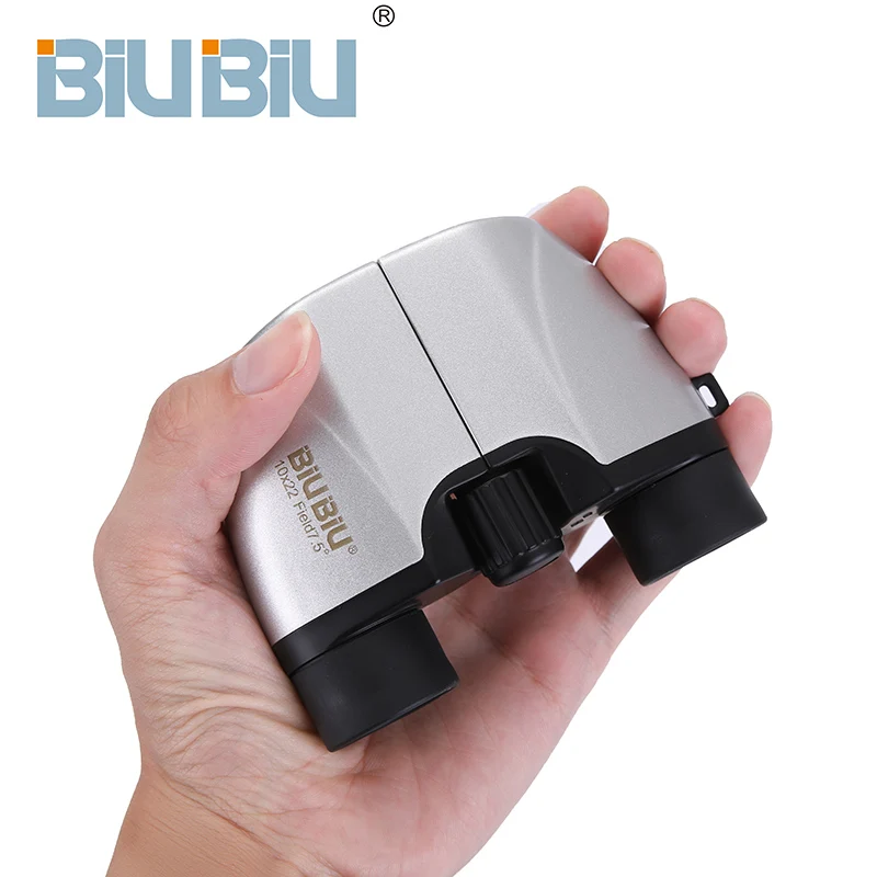 BIUBIU 8X22 HD Binoculars Night Vision Hunting Telescope Focusing Adjustment High Quilaty Outdoor Porro Binoculars