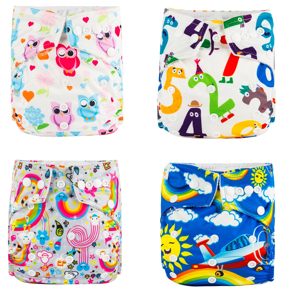 

11.11 Promotion Super Quality Multi Colors 5 Pieces Microfleece Pocket Nappy Baby Cloth Diaper shells Babyland