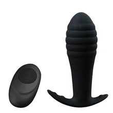 10 Speed Vibration Bullet Adult Sex Products Silicone Remote Vibrating Butt Plugs Anal Vibrator For Couples Anal Bead Sex Toys