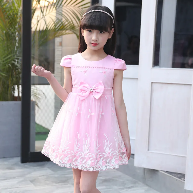 Children'S Dress For Girls Clothes Lace Princess Dress Summer Kids Baby ...