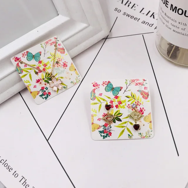 300pcs Necklace Stud Earring Making Diy Display Cards ...