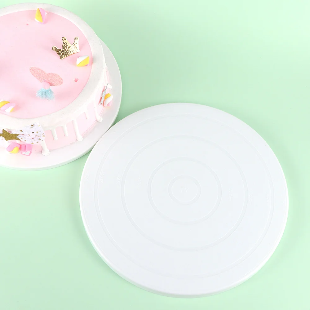 

DIY Cake Tool Rotating Revolving Plate Turntable Rotating Decorating Cake Anti-skid Round Display Stand Cake Rotary Kitchen Tool