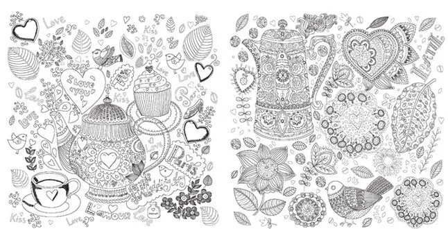 2015 Hot Anti Stress Inky Treasure Flowers Coloring Books For Children Adult Similar With Secret Garden Kill Time Painting In From Office