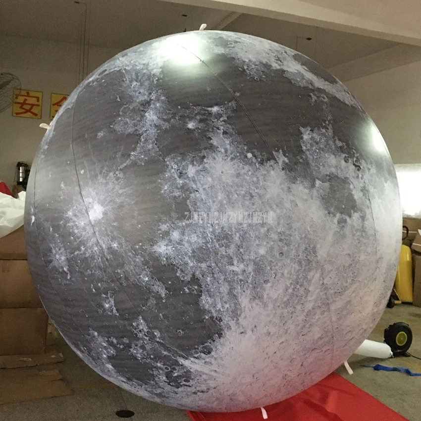  4m Height Led Lighting Gaint Inflatable Big Balloons Earth Globe Moon Air Model Stand Ball Air Ball