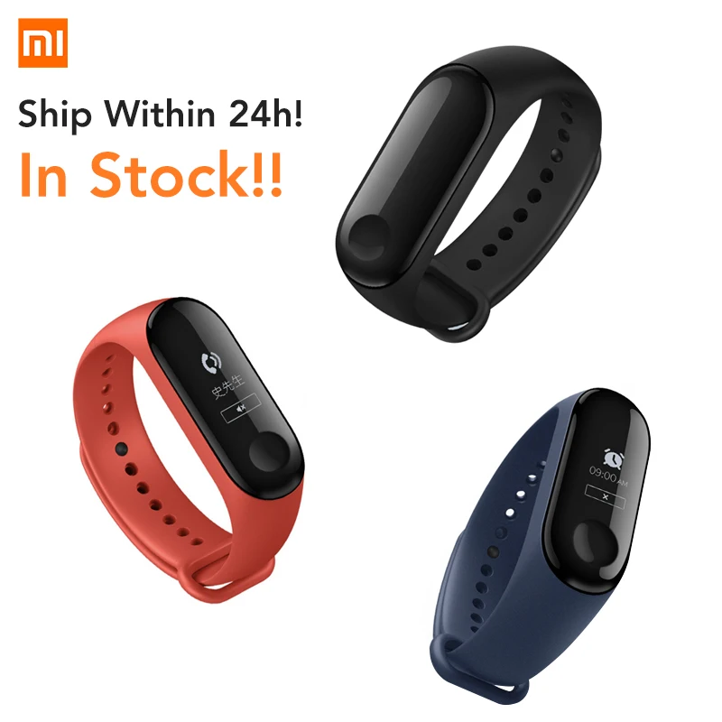 Умный спортивный браслет Mi Band 3 Xiomi оригинал Xiaomi Bluetooth 4 2 монитор сердечного ритма