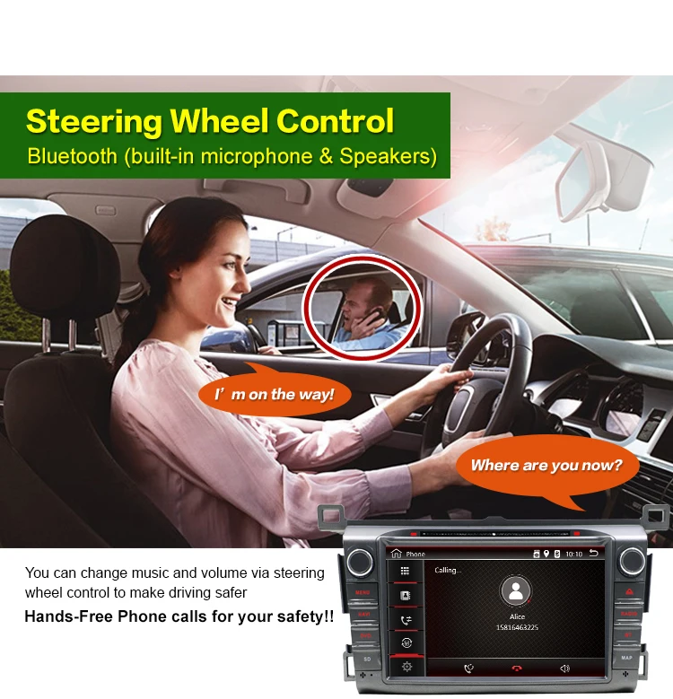 Perfect Android 7.1 Car DVD Player GPS Navi for 2013 2014 2015 DVD PLAYER Multimedia Navigation RADIO Stereo Audio Video with BT Wifi 3