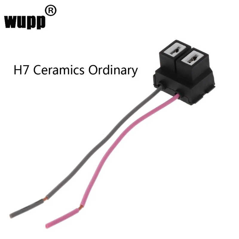 

Car styling Ceramic H7 Car Halogen Bulb Socket Power Adapter Plug Connector Wiring Harness dropshipping