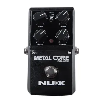 

NUX Metal Core Deluxe Distortion Effect Pedal 2-Band EQ Tone Lock Preset Function Guitar Voice Effector Stompbox Noise Gate