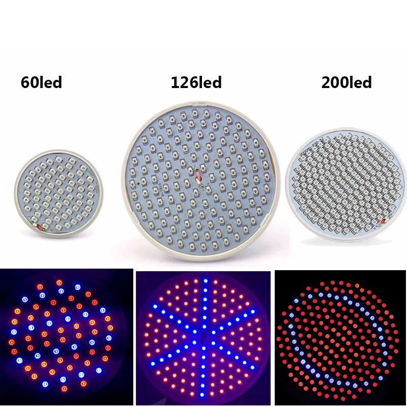 IVYSHION E27 85-265V Indoor Growing Light 6W 15W 20W LED Grow Light Full Spectrum For Plants Hydroponics Flowers Vegetables Grow