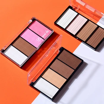 

Makeup Face Highlighter Bronzer Blush Contour Palette Make Up Professional Long-lasting Shimmer Brighten Highlight Powder