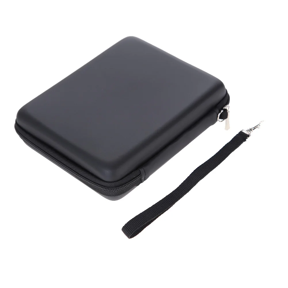 

Black Hard Shell Bag Earphone Case EVA Protective Storage Bags Cover with Hand Strap for Nintend 2DS Game Console game cards