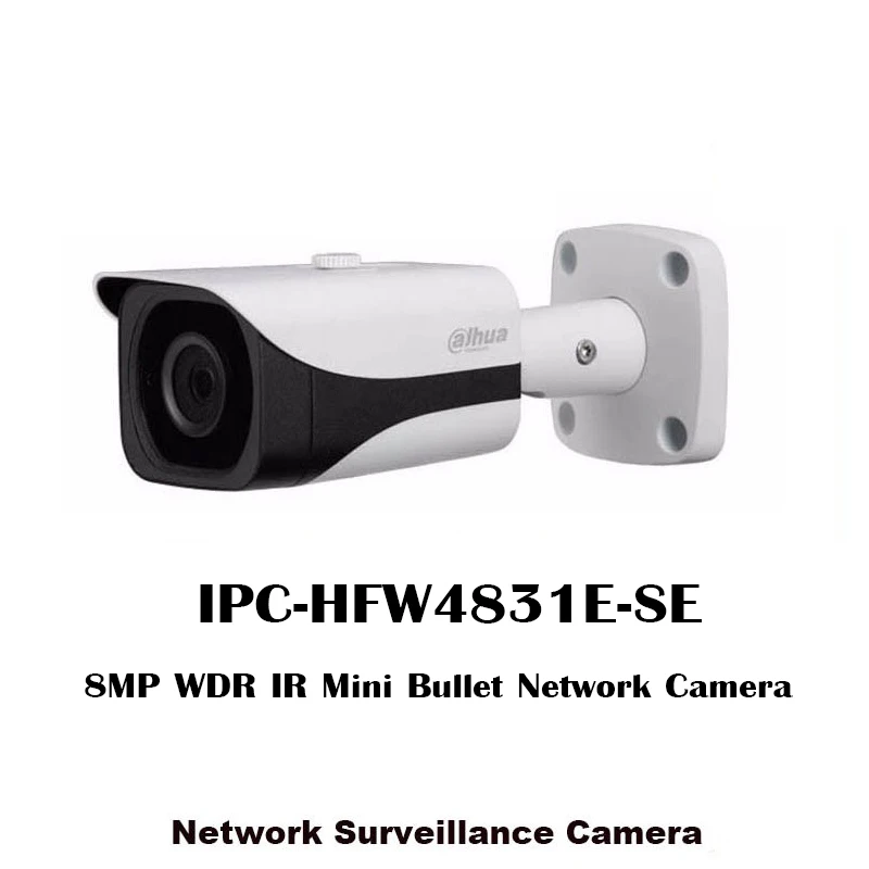 

English Firmware 8MP IP Bullet Network Camera 8Megapixel IP Network Surveillance Camera IPC-HFW4831E-SE IR Surveillance Camera