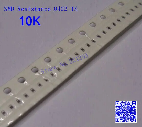 0402 SMD resistor 1/16W 10Kohm 10K 1% 0402 Chip resistor 500PCS/LOT|smd ...