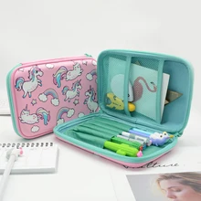 Купить Пенал Estuche Эсколар КАЛЕМ Kutusu Etui EVA Pencilcase большая коробка мультфильм школа Lapices Kawaii торт Единорог Pen для мальчиков и девочек