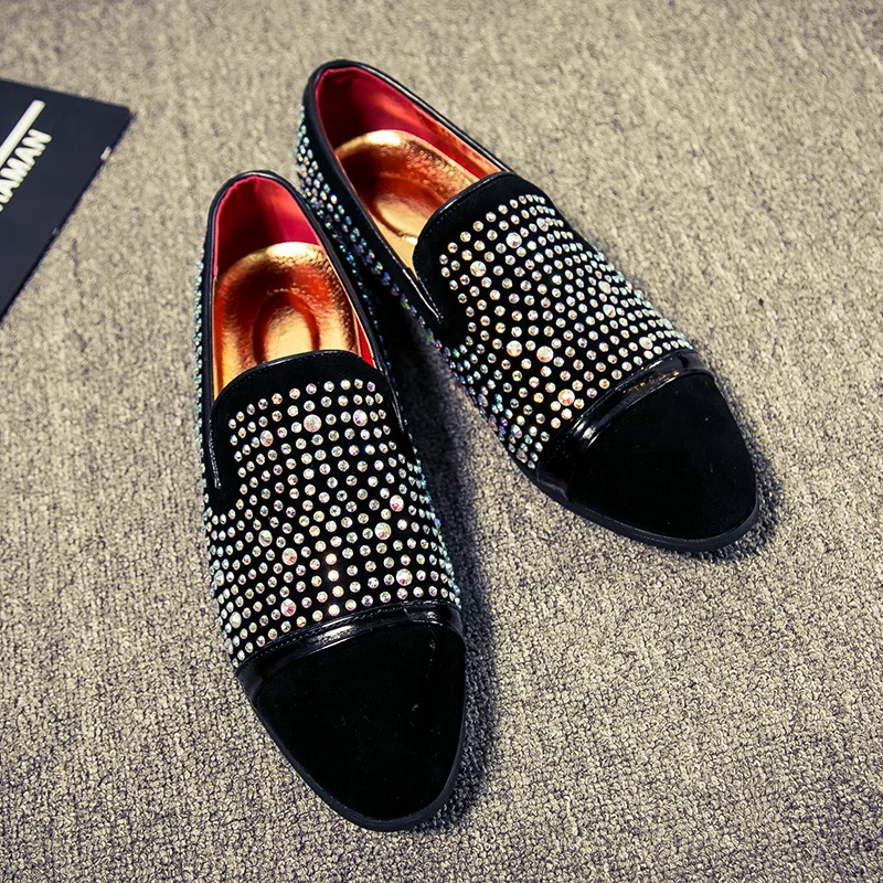 mens bling dress shoes