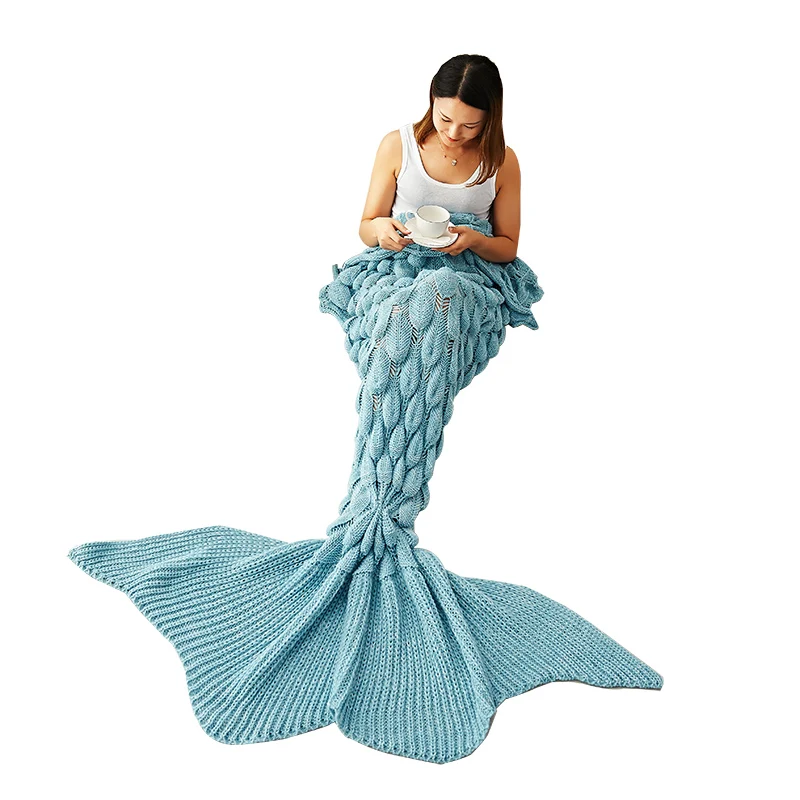 Buy Mermaid Blanket style Home Blanket Wool Fish