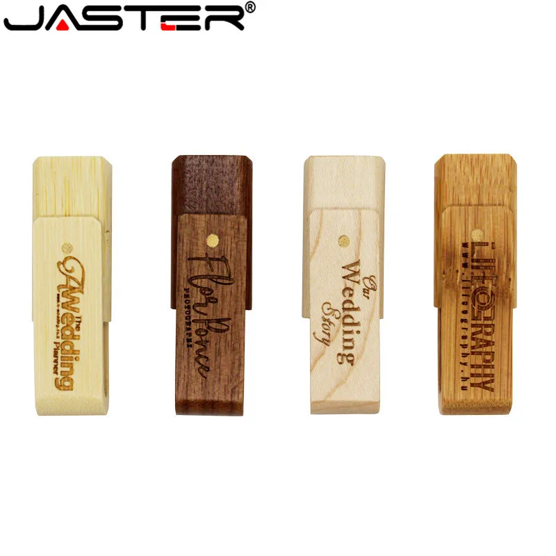 Usb флешка JASTER деревянная/бамбуковая Поворотная usb 2 0 карта памяти 4 32 Гб флеш