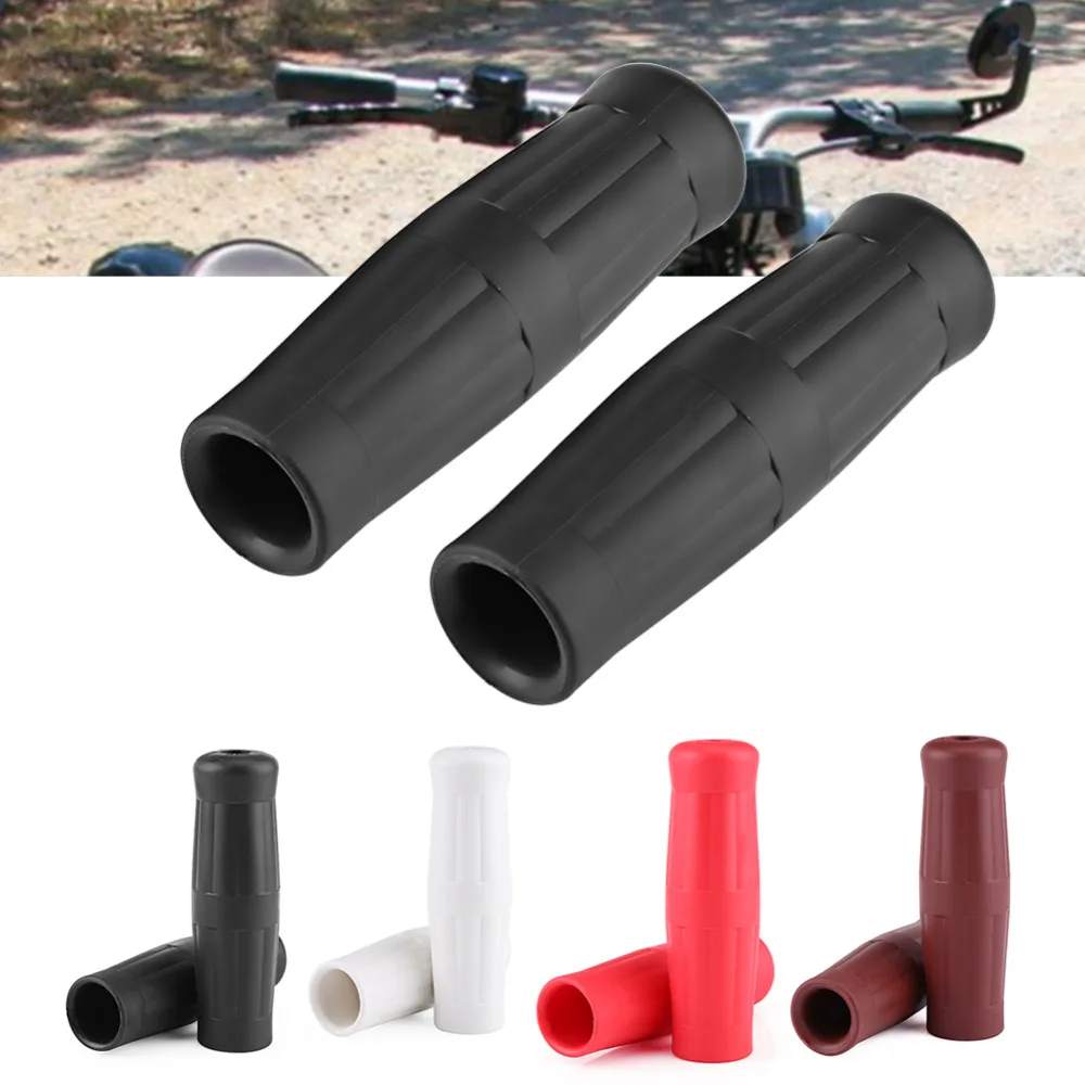 

1 Pair 1"-7/8" Universal Motorcycle Motocicleta Bike Vintage Classic Handlebar Hand Grips Bar Black/White/Brown/Red