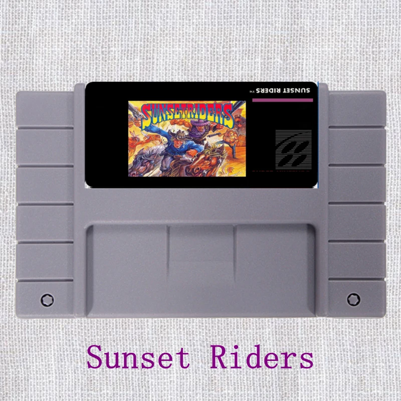 

Sunset Riders 16 bit Big Gray Game Card For NTSC Game Player
