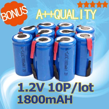 

Golooloo 10pcs/lot 1800mAh 1.2V NI-CD nicd ni cd Rechargeable Batteries fiee shipping and high quality