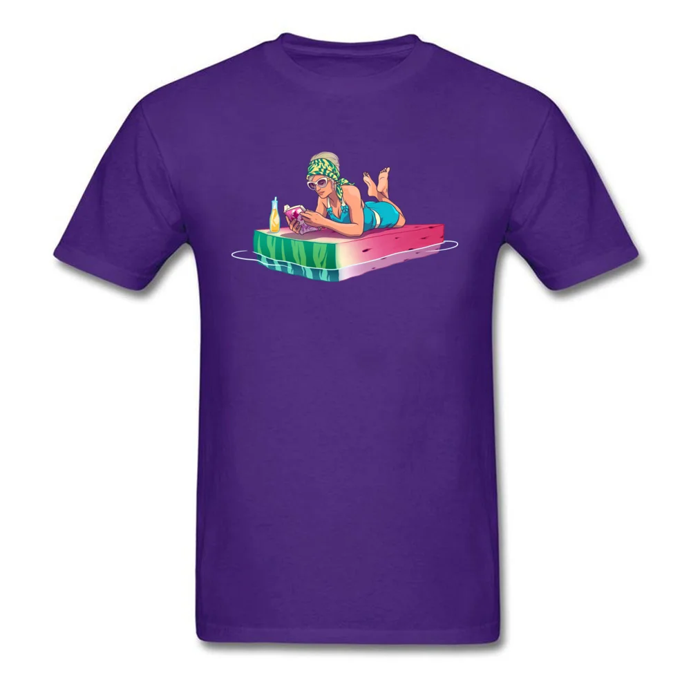 Watermelon T Shirt Family Short Sleeve Fitted Round Collar All Cotton Tops Shirts Unique Tshirts for Men NEW YEAR DAY Watermelon purple