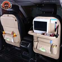 New Car fold Dining rack seat storage bag Hanging bags car seat back bag Car Multifunction vehicle storage box freeshipping