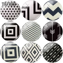 TAFREE Новое поступление черная волна игровая картинка 12 15 18 20 мм стеклянный кабошонный купол основание крышка подвеска