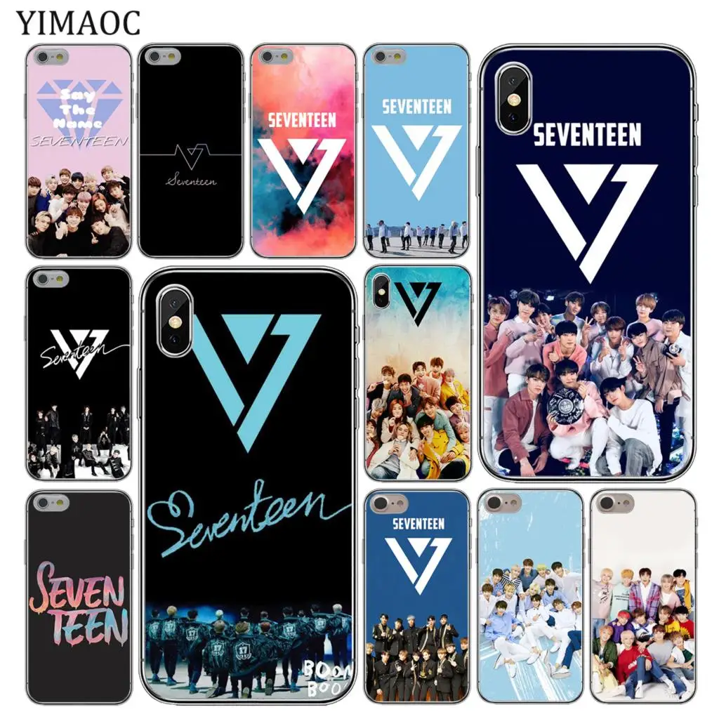 Мягкий силиконовый чехол YIMAOC Seventeen 17 Kpop для Apple iPhone 11 Pro X XR XS Max 6 6S 7 8 Plus 5 5S SE 10 |