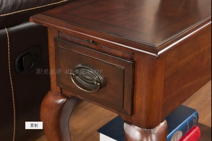 American wood tiger foot sofa side table. Multi-functional small tea table. American wood tiger foot sofa side table. Multi-functional small tea table.